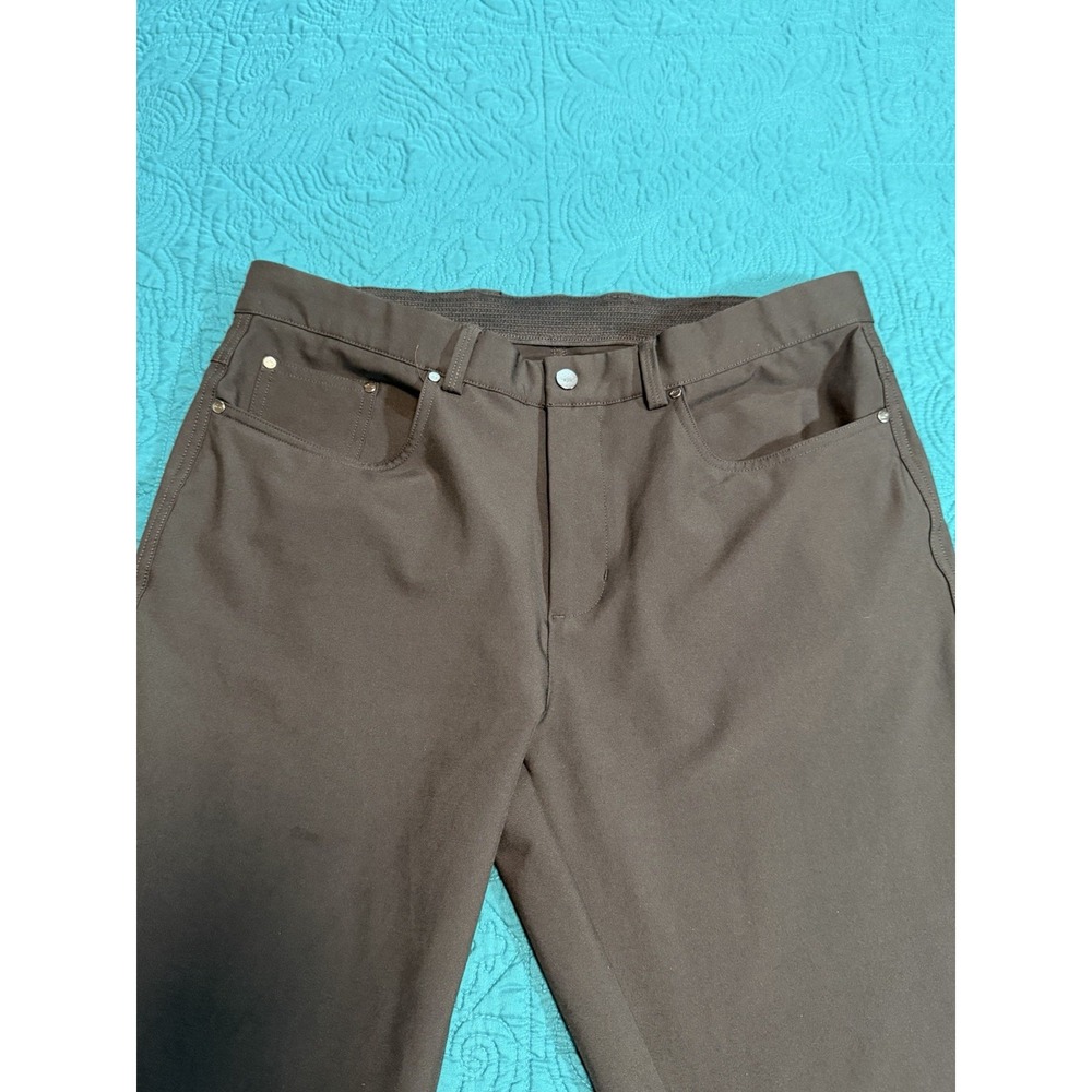 Greg Norman Shark Golf Pants Men 34x34 Black Performance Stretch 5 Pocket